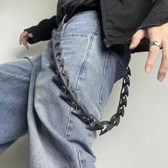 Cyber Gothic Spine Waist Chain