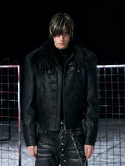 Detachable Fur-trimmed Court-style Jacket