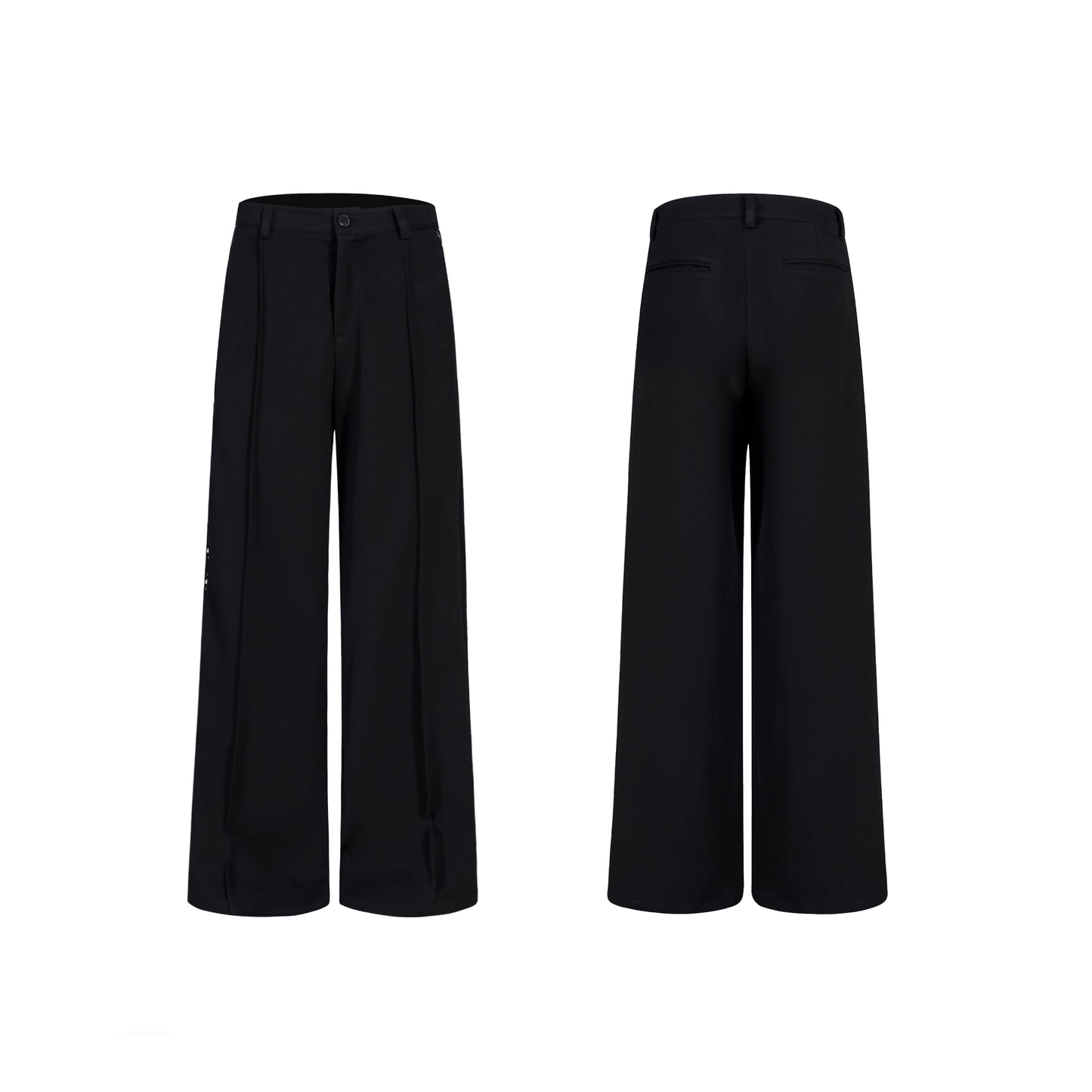 【25s Oct.】PU Leather Pearl Stitching Suit Jacket / Pants