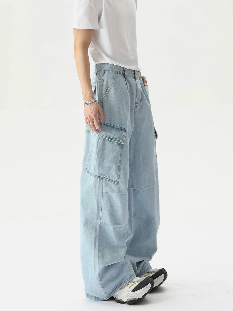 【25s Jun.】Camo Utility Pocket Wide-Leg Jeans