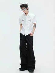 【26s Apr.】Pleated Waist Structured Shirt