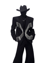 Rhinestone Fringe Stage Blazer