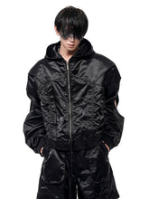 【25s Apr.】Hollow Sleeves Pleated Flight Jacket + Pleated Pants