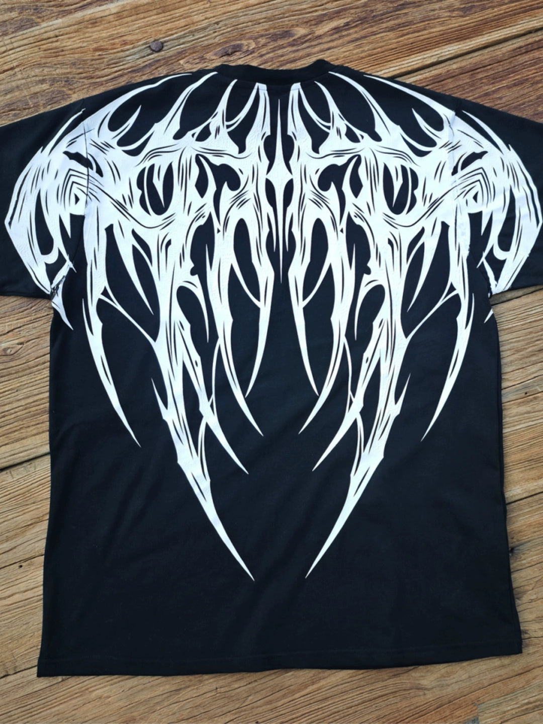【25s Aug.】Thunder Spirit Wings Rock Print T-Shirt