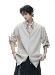 Textured Linen Relaxed Shirt