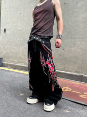 【25s Jun.】Vintage Thorn Embroidery Jeans