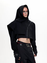 【25s Aug.】Deconstructed Asymmetrical Zip-Up Hoodie