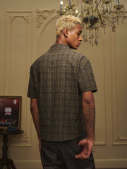 Galaxy Crystal Plaid Shirt