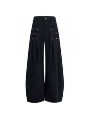 【25s Sep.】Drape Casual Beaded Trousers