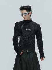 【25s Nov.】Deconstructed Faux Mink Turtleneck Bottoming Shirt