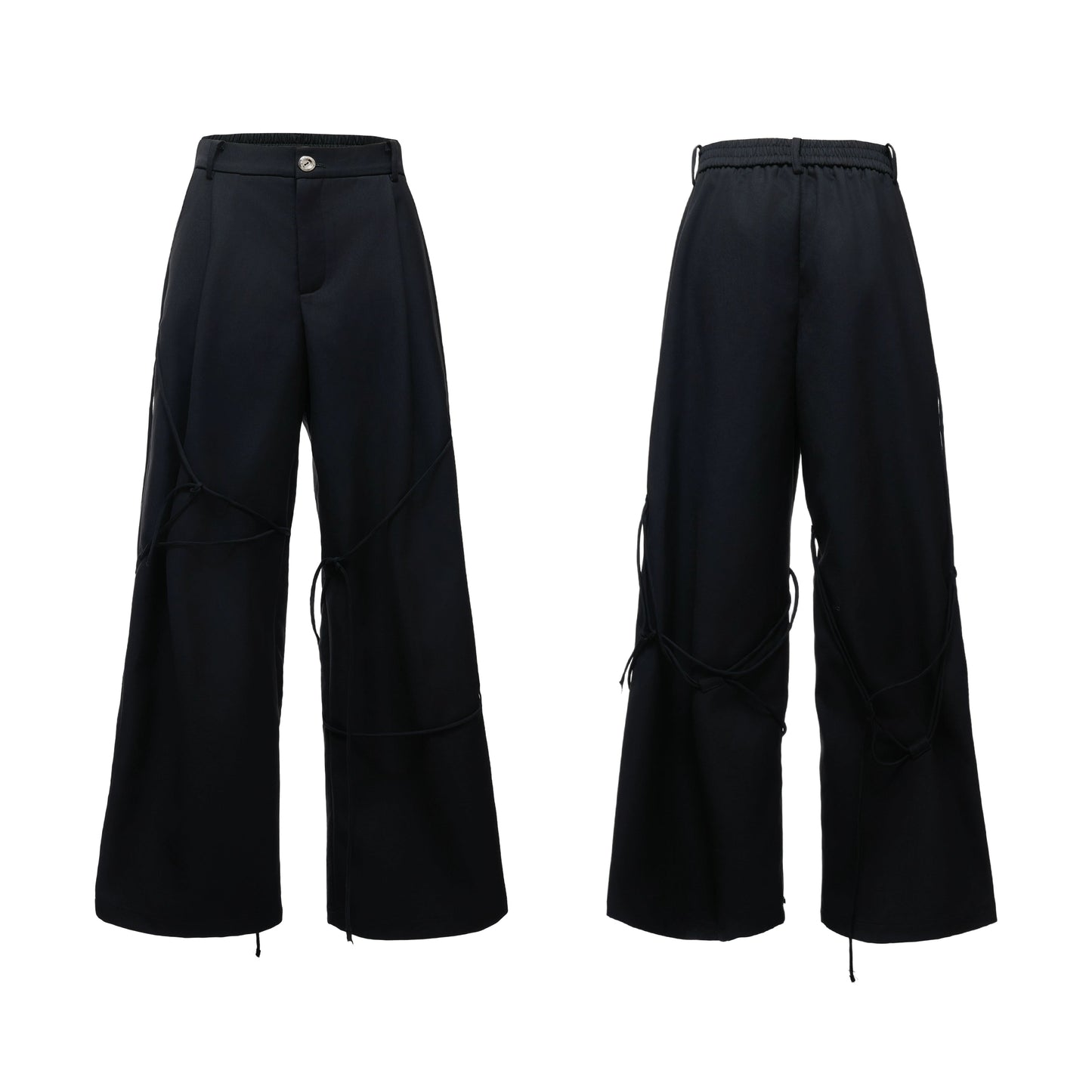 【25s Aug.】Striped Belted Cropped Blazer /Pants Set