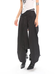 【25s Apr.】Temperament Suit Tie Irregular Skirt