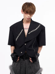 【25s Jul.】Chanel Style Pearl Short Suit Jacket