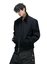 Spine Heavy Embroidered Patchwork Jacket