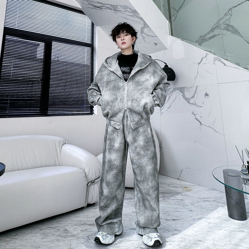 【24s Nov.】Printed Hoodie and Pants Set ArtsKoreanMan