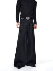 【25s Sep.】Drape Casual Beaded Trousers