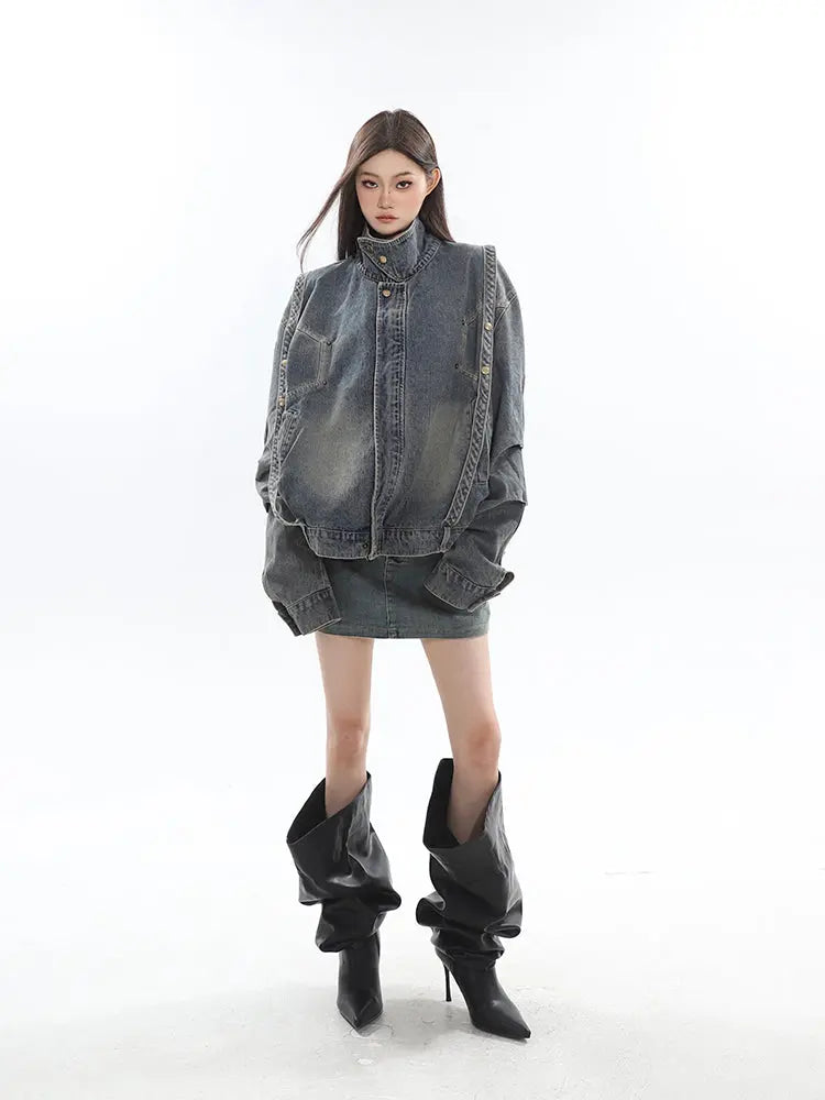 【23s August.】Vintage Distressed Denim Jackets ArtsKoreanMan