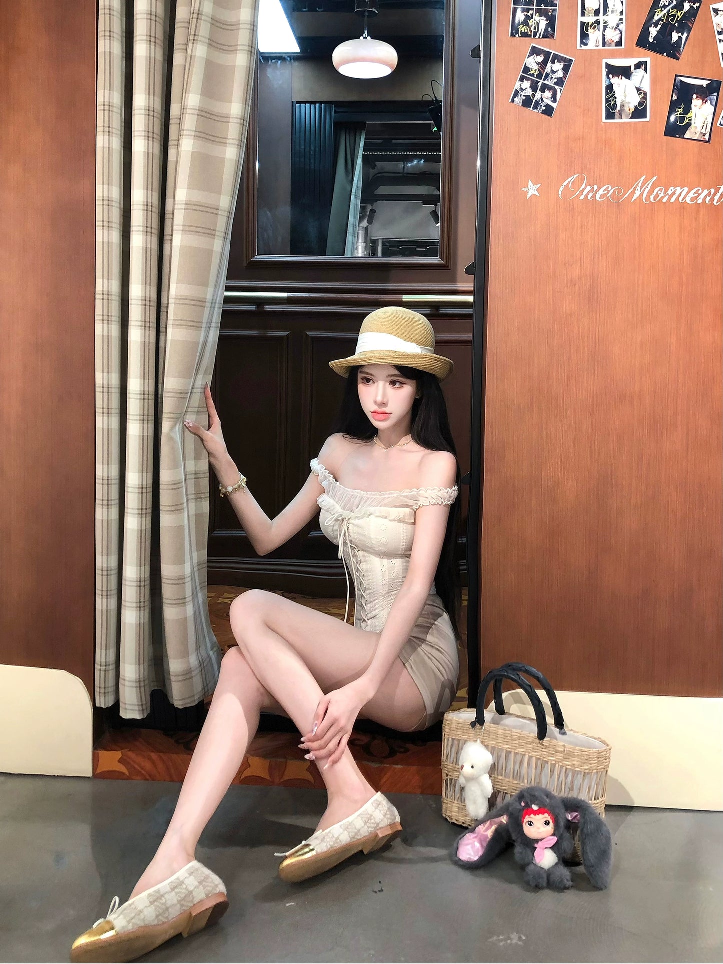 【25s Aug.】Two-Piece Fishbone Corset Top and Skirt Set