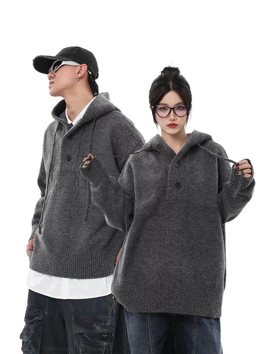 【25s Jul.】Cleanfit Hooded Knit Sweater for Fall/Winter