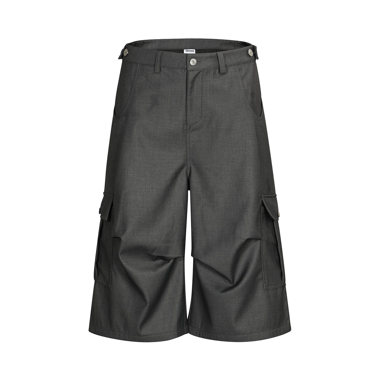 【25s Jul.】Ruched Wide-Leg Cargo Shorts
