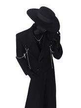 Metal Chain Cropped Blazer