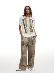 【26s May】Napoleonic Court Printed Cropped Slim Tee