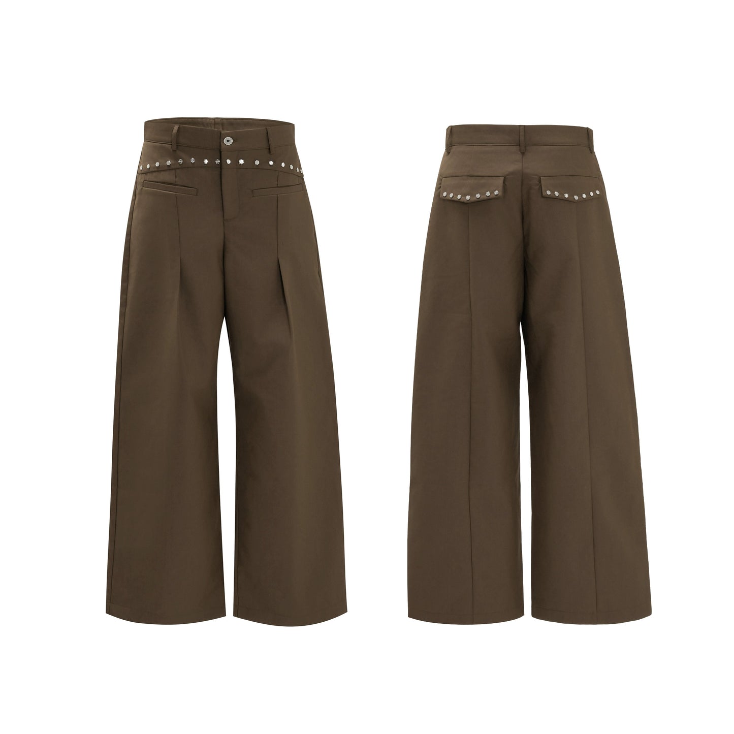 【25s Nov.】Wool Blend Tailored V-neck Suit / Trousers