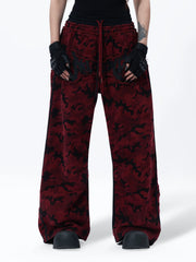 【26s Mar.】Red Camo Double-Waist Wide Jacket / Pants