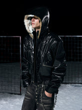 Studded Faux Fur Coat