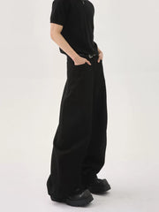 【26s Jan.】Deconstructed Vintage Curved Straight Denim Pants