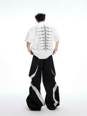 【25s Apr.】Heavy Rivet Spine Embroidered T-shirt