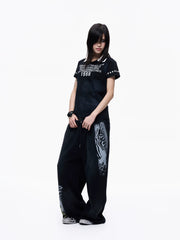Double Waist Leopard Panel Sweatpants