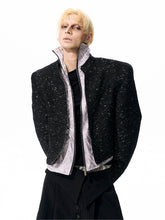 【25s Oct.】Sequined Chanel-style Stand-up Collar Jacket