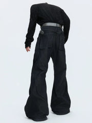 【26s Jan.】Vintage Red Diamond Distressed Washed Denim Jeans