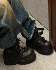 Industrial Platform Combat Ankle Boots