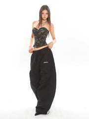 【25s May.】Camouflage Slimming Boned Bustier Vest