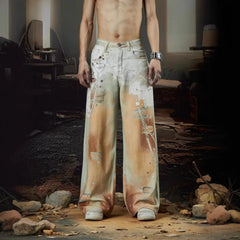 【25s Jul.】Heavy-Duty Chain Print Denim Jeans