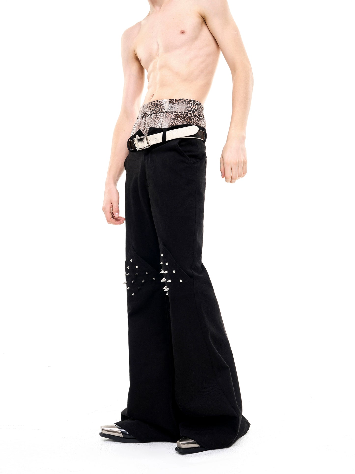 Rivet Dark Knight Casual Flared Pants