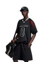 Retro Number Contrast Jersey Tee