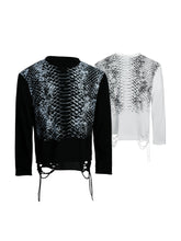 【26s Feb.】Gradient Snake Print Long Sleeve Tee