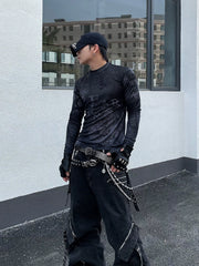 【25s May.】Turtleneck Mesh Bottoming Shirt