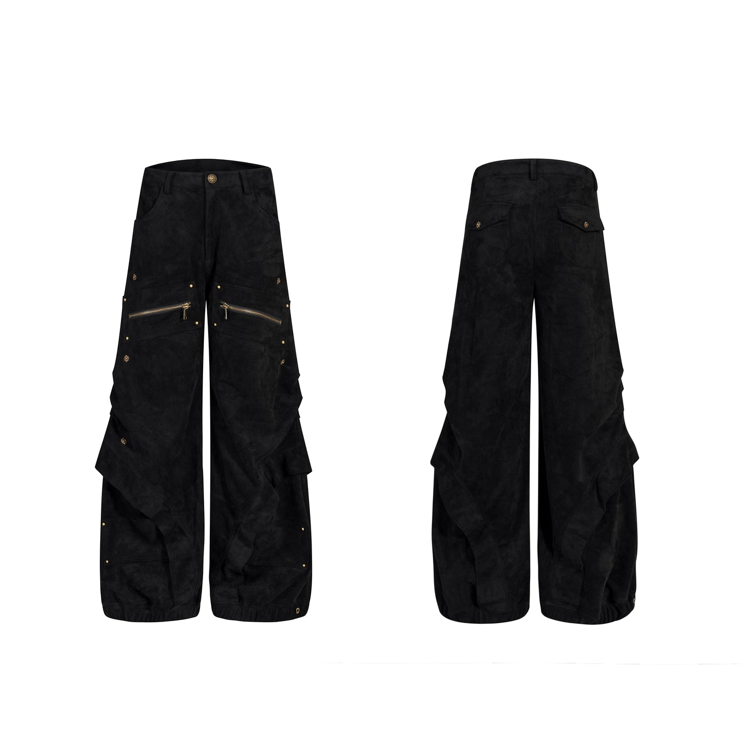 Suede Graffiti Deconstructed Design Hoodie/Pants