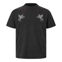 Red Star Unicorn Stripe Jersey Tee