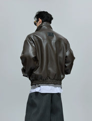 【25s Oct.】Luxurious Wild Lapel Leather Jacket