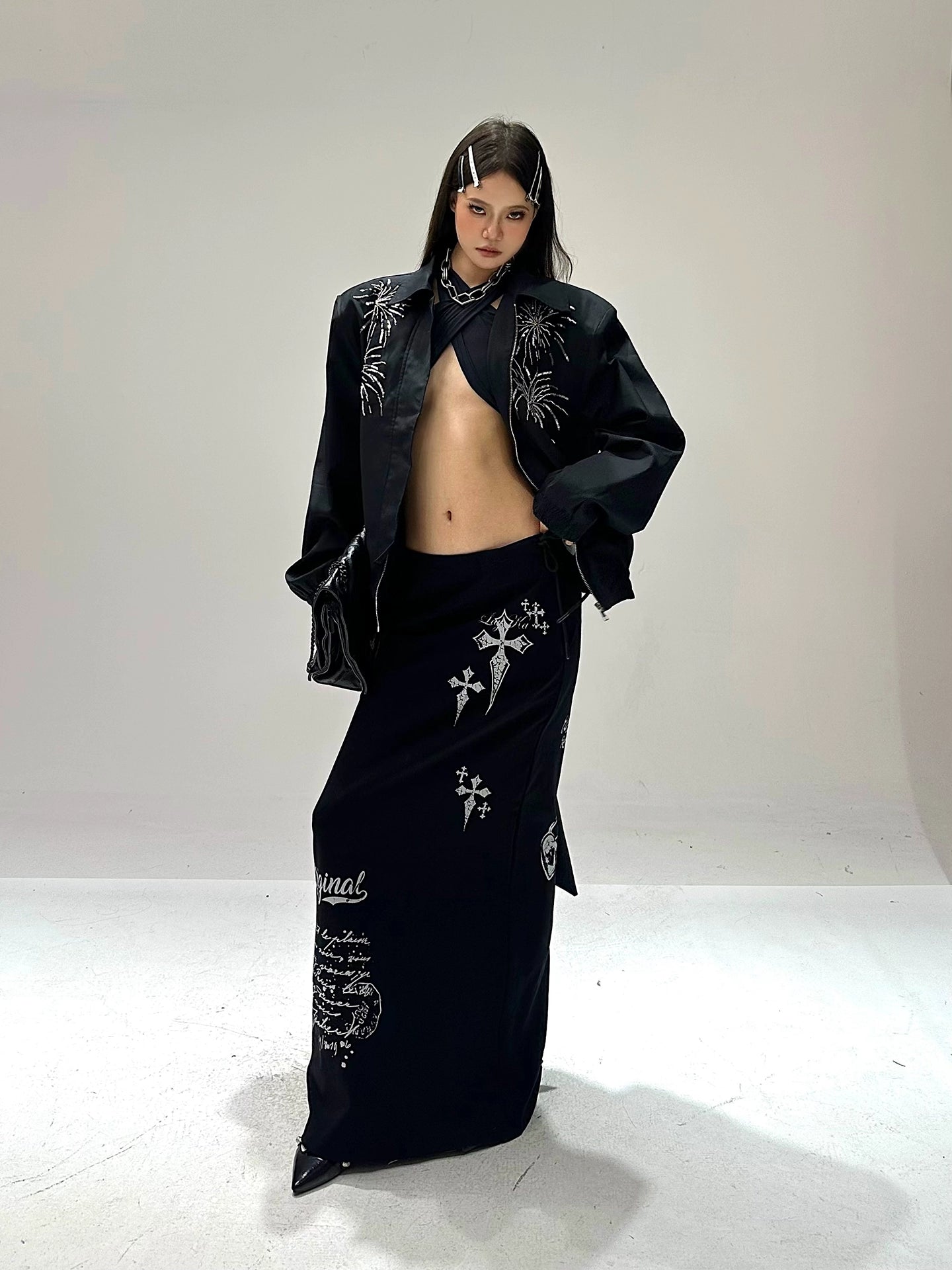 Fireworks Beaded Simple Jacket