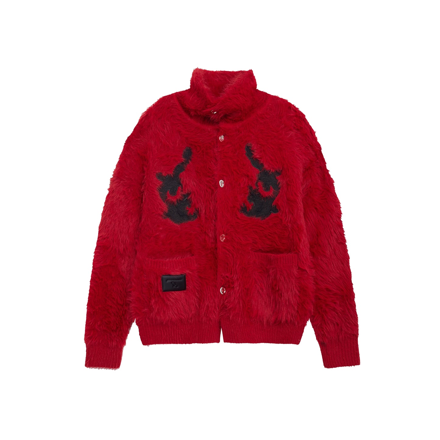 【24s February.】Faux Mink Dragon Pattern Knitted Sweater ArtsKoreanMan