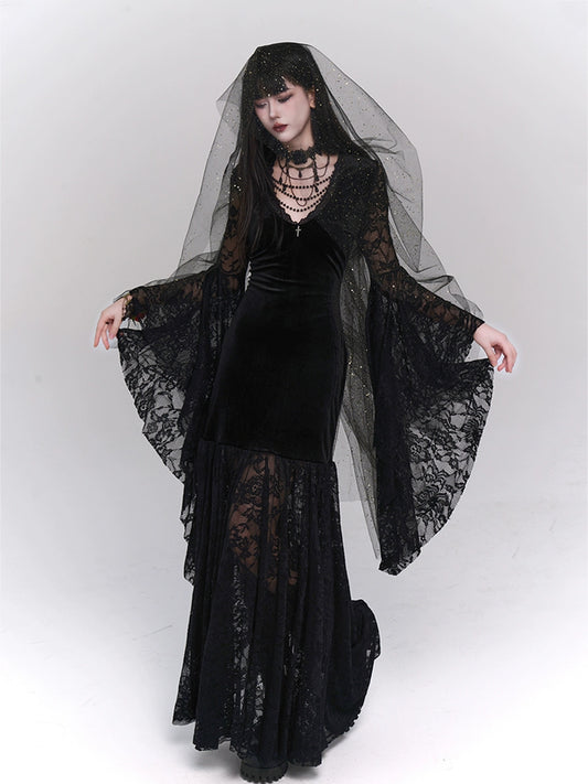 【25s Jul.】Black Gothic Evening Dress
