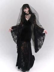 【25s Jul.】Black Gothic Evening Dress