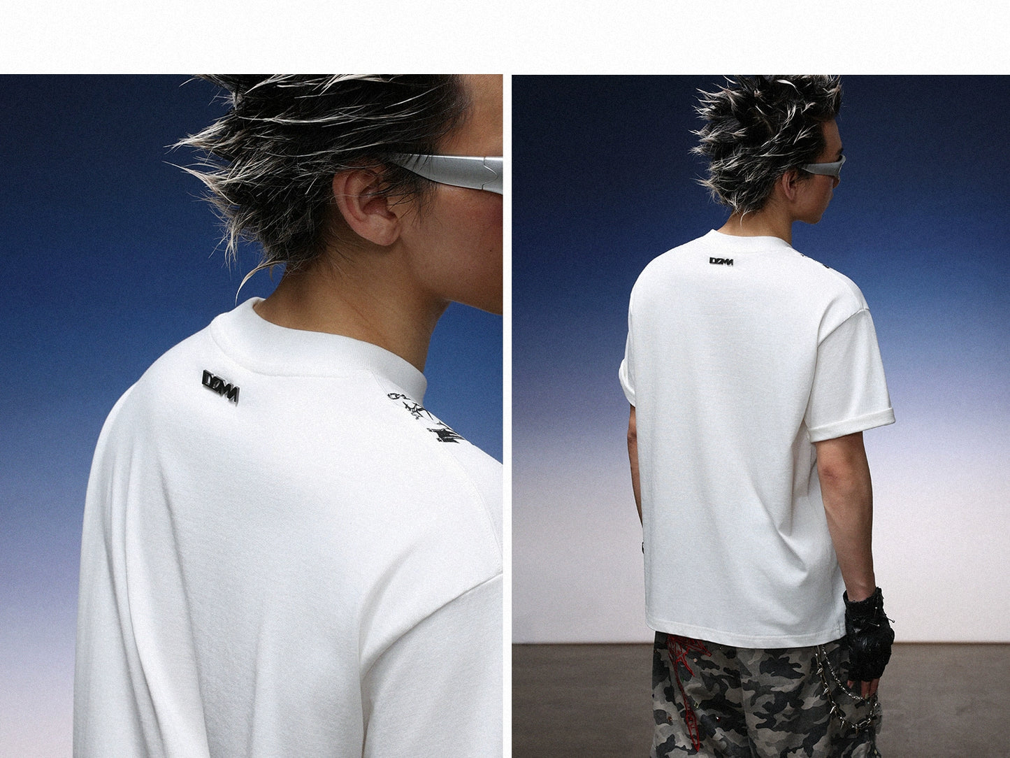 【25s Jul.】Loose Chain Graphic Print Cotton Tee