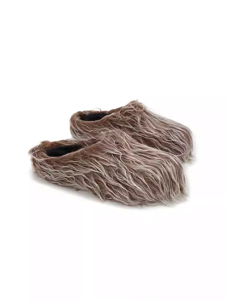 【New】Plush Tassel Colorful Slippers(Shoes)
